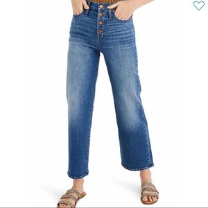 Madewell Slim Wide Leg Crop Jeans